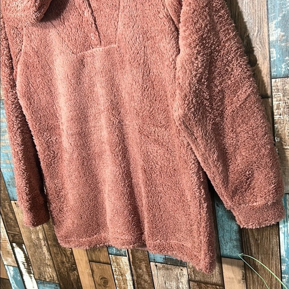 Cozy girls rose Pink Fleece hoodie - Picture 4 of 15